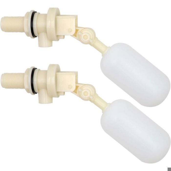 Lot de 2 robinets à flotteur 3/4 pour abreuvoirs robinets à boisseau sphérique à arrêt automatique 3/4 pour réservoir dabreuvoir