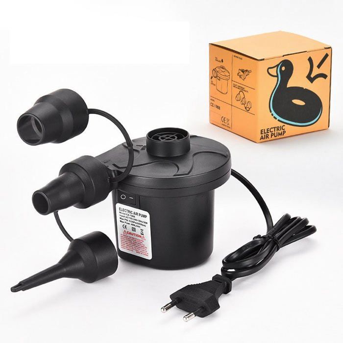 Pompe à air électrique 220V/50W - 3 buses - Gonfleur dégonfleur - Pour matelas gonflables HBCL