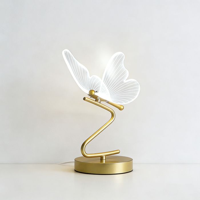 WOTTES 1pcs LED Papillon Créatif Lampe de Chevet Lampe de Bureau Lumière blanche pour chambre à coucher salon couloir
