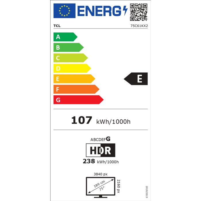 Téléviseur QD Mini LED 4K TCL 75 Google TV Wi Fi Smart TV 144 Hz 4 HDMI Son surround