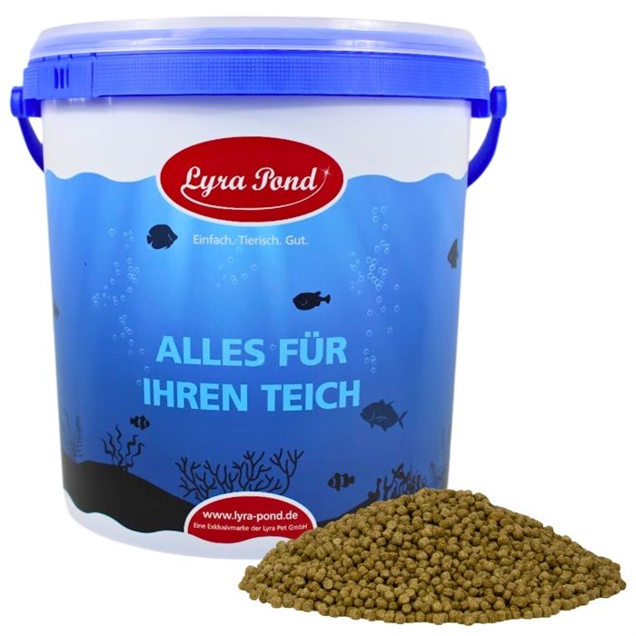 10 litres (3 68 kg) de granulés Lyra Pond® Pond Koi Beauty aliment de base pour poissons de bassin en seau. 10 litres (3 68 kg) de granulés Lyra Pond® Pond Koi Beauty aliment de base pour poissons de bassin en seau.