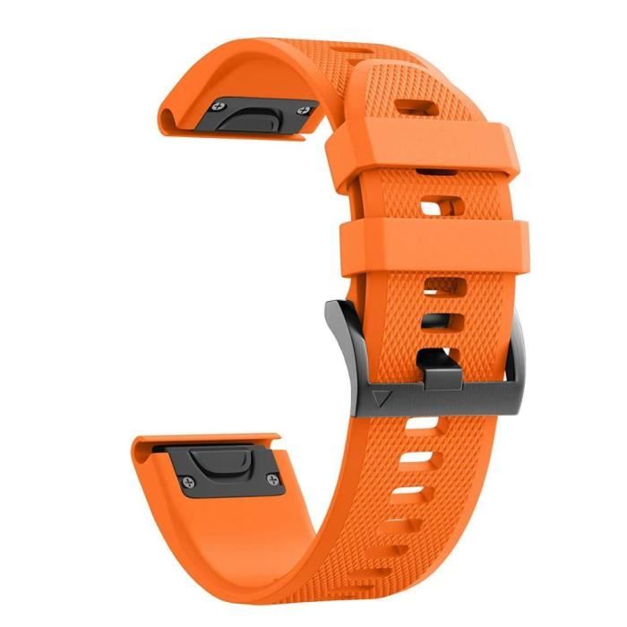 22mm Fenix 6 6Pro - Orange - Bracelet De Montre Intelligent Garmin