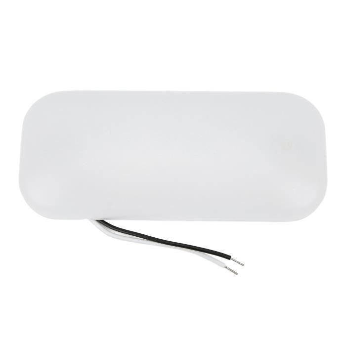 Plafonnier LED, 12V Car Dome Lampe de toit intérieure pour camping car caravane RV remorque camion véhicule bateau avec 46 lumières LED, blanc