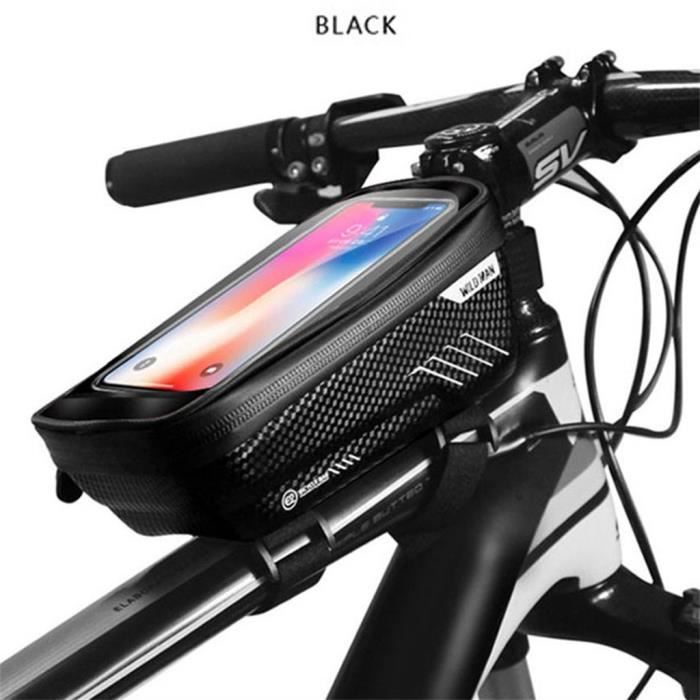 Donwell Sacoche De Cadre De Velo Sac A Tube Avant Etanche A La Pluie Pour Velo De Route Vtt Bike Frame Bag Amazon Fr Sports Et Loisirs