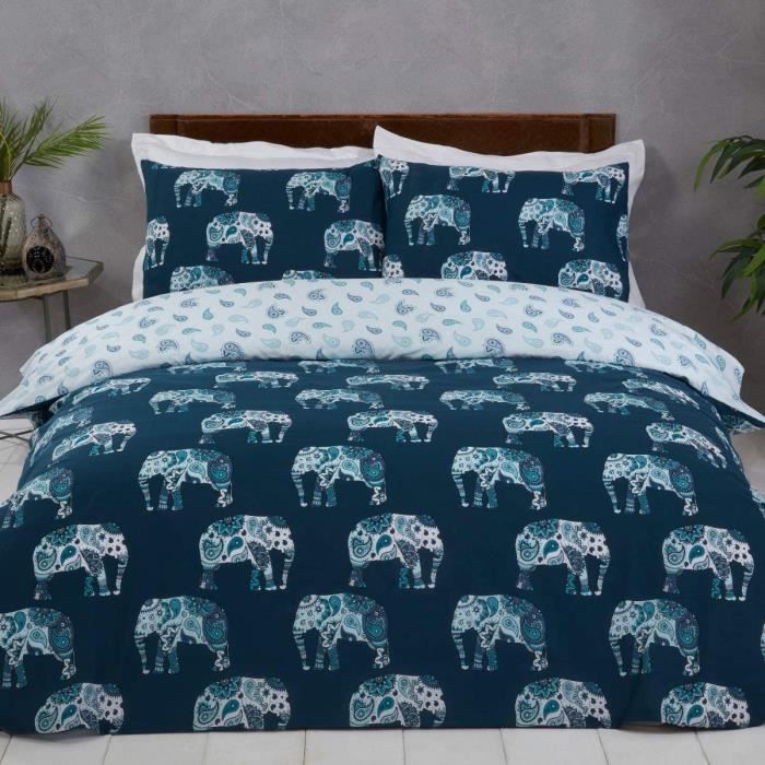 16 Blocs De Couette Cabane En Rondins Sarcelle Et Blanc - Patchwork Coton Neuf
