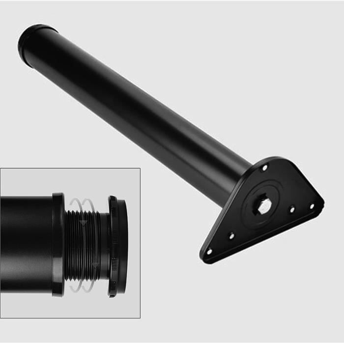 Pieds de meubles en alliage d'aluminium réglables (5-40 cm), pour