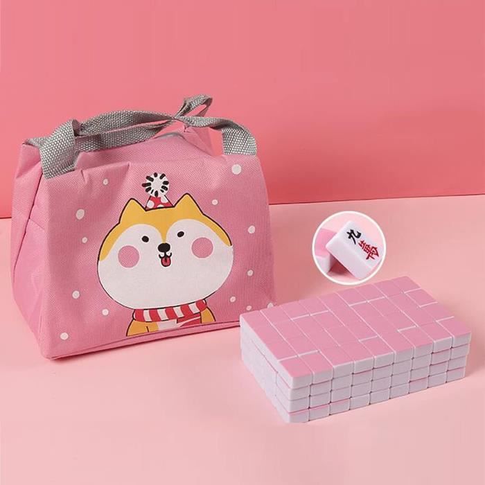 RYL Mini ensemble de mahjong chinois traditionnel avec boîte pour la maison ou le voyage, jeu de famille, fête, rassemblement entre amis, jeu de mahjong pour voyage RYL Mini ensemble de mahjong chinois traditionnel avec boîte pour la maison ou le voyage, jeu de famille, fête, rassemblement entre amis, jeu de mahjong pour voyage