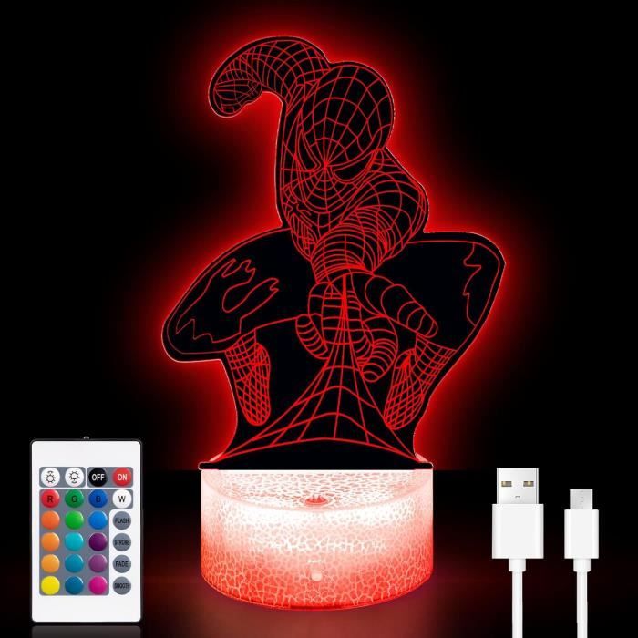 Lampe 3D Illusion Star Wars - Veilleuse LED Avec Télécommande 16 Couleurs