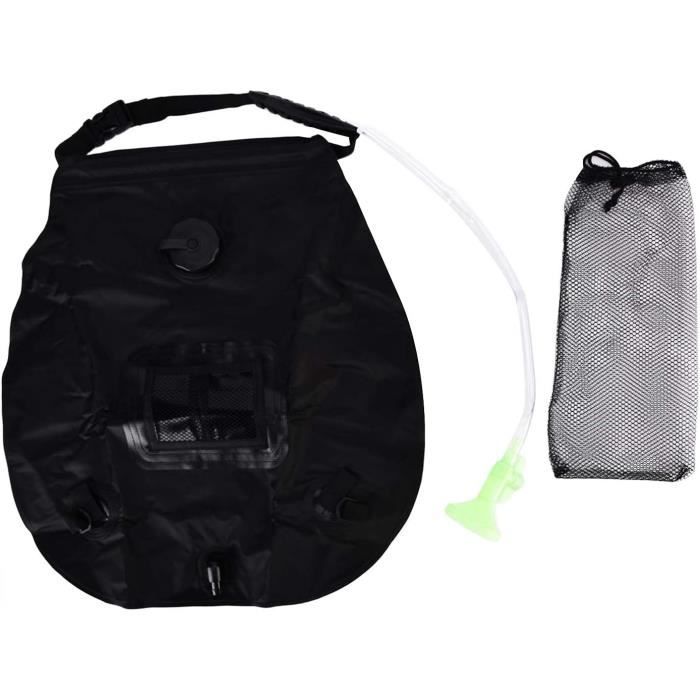 Yuragim Lot 2 Douches Solaires Camping 20 L – Sac PVC Robuste, Chauffage 40°C En 3h, Avec Pommeau Corde