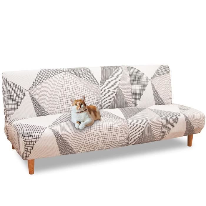 Housse de canapé - Universel - 3 places - Extensible - Lavable - Protection complète