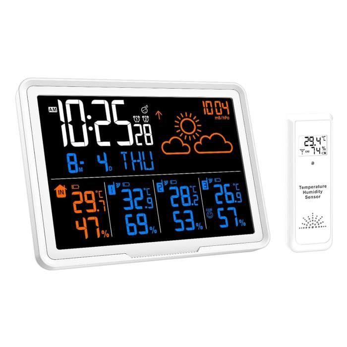 Station Météo WiFi V11-TH - Écran Couleur - Capteur Sans Fil - Neuve