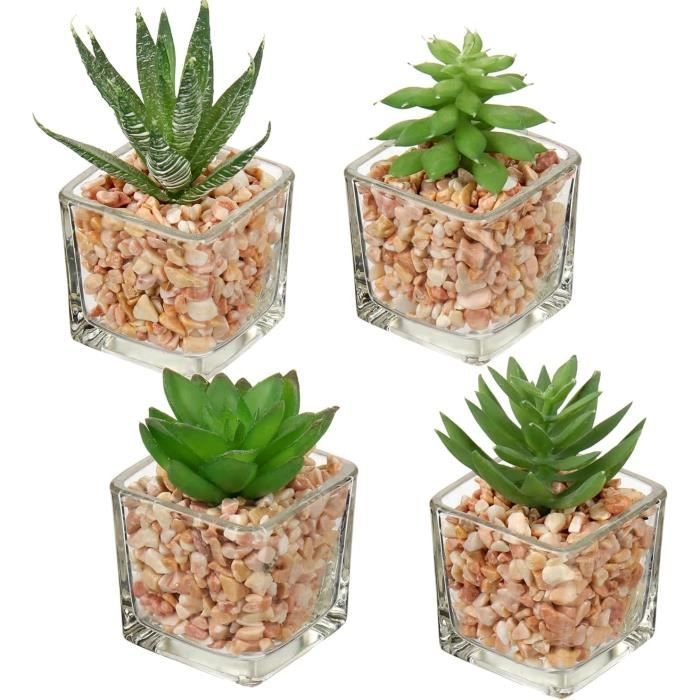 Lot de 4 plantes artificielles - Décoration