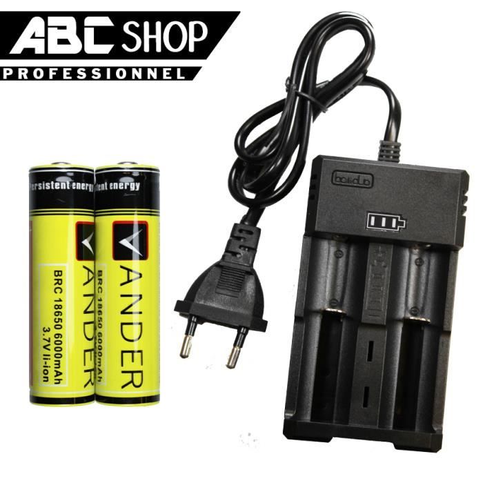 accent kalkoen Veranderlijk 2 PILE ACCU BATTERIE RECHARGEABLE 18650 3.7V 6000mAh Li-ion + CHARGEUR DOUBLE " CHARGE RAPIDE " - Cdiscount Bricolage accent kalkoen Veranderlijk 2 PILE ACCU BATTERIE RECHARGEABLE 18650 3.7V 6000mAh Li-ion + CHARGEUR DOUBLE " CHARGE RAPIDE " - Cdiscount Bricolage
