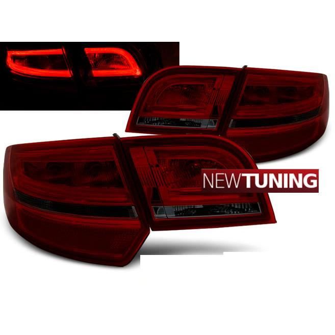FEUX ARRIÈRE AUDI A3 8P 0408 SPORTBACK ROUGE FUMÉE LED Cdiscount Auto