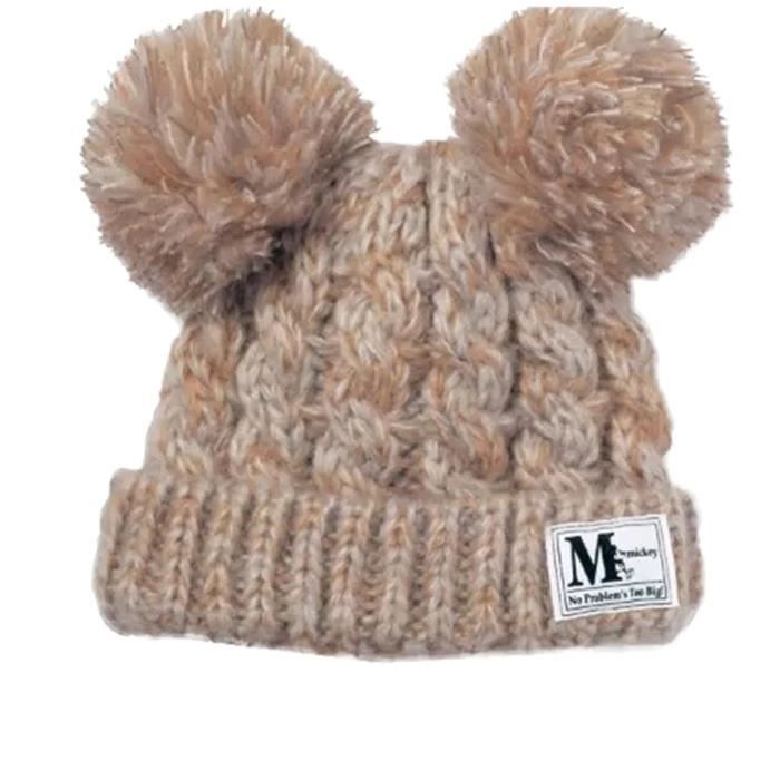 Mivogue Bonnet Pour Bebe Hiver Cache Oreille Petit Enfant Garcon Fille Crochet En Laine Tricote Chaud 058 Marron Marron Achat Vente Bonnet Cagoule Cdiscount