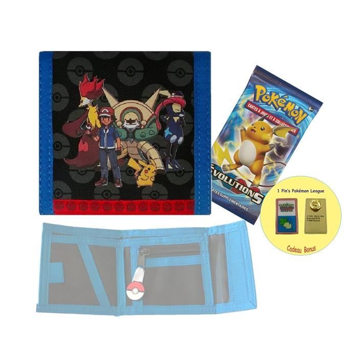 Offre Lagiwa Porte monnaie Pokemon avec 1 booster XY + 1 KDO