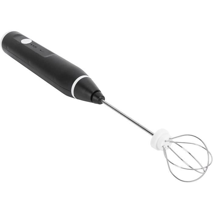 Mousseur à lait, batteur à main léger sans fil à 3 vitesses, batteur à œufs portatif avec 2 fouets pour vinaigrette crémeuse, vitesses rapides, moyennes et lentes (PURPLE