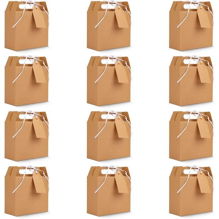 Boîtes Cadeau Kraft Noires Tinyyo – Lot De 10 – 20x10x? – Emballage Cadeau élégant
