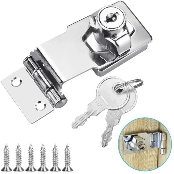 SCLLNDA 2PCS Moraillon de Verrouillage Serrure à Moraillon Verrouillage