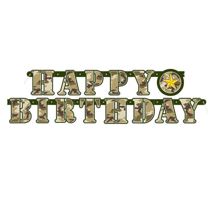 Unique Party Banderole D Anniversaire Happy Birthday Camouflage Militaire 1 6 M Achat Vente Banderole Banniere Soldes Sur Cdiscount Des Le Janvier Cdiscount Unique Party Banderole D Anniversaire Happy Birthday Camouflage Militaire 1 6 M Achat Vente Banderole Banniere Soldes Sur Cdiscount Des Le Janvier Cdiscount
