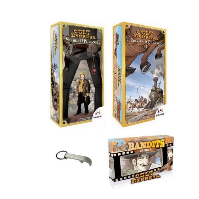 Lot de 3 Extensions Colt Express Marshal & Prisonniers + Chevaux et
