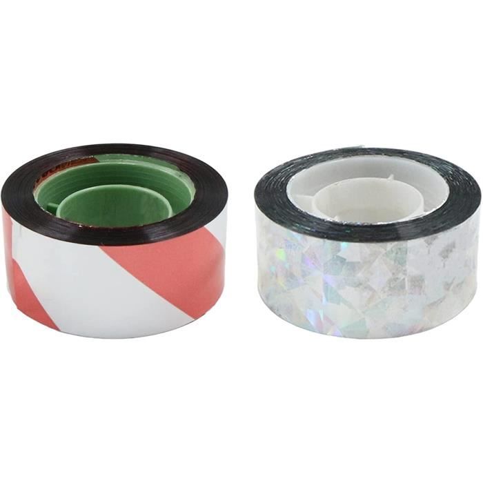 KOIROI Bande De Répulsif Pour Oiseaux, Bande Réfléchissante Double Face Pour Protéger Les Maisons, Les Jardins Et Les Cours, 4,8 Cm X 80 M