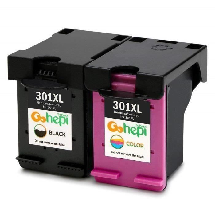 Cartouches d'encre compatible avec HP 301 XL Noir + Couleur pour HP Deskjet  2543 2548 2545 1000 3000 1010 2549