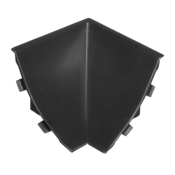 Angle plinthe cuisine | angle intérieur | angle de plinthe | 23x23mm | noir