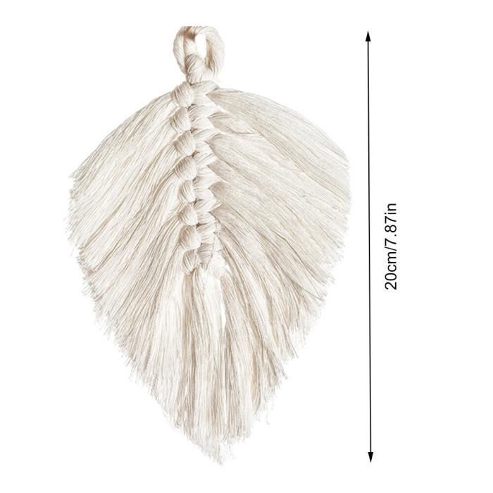Tapisserie murale en macramé, blanc (Neuf (Voir description)) à Renens VD pour CHF 20 - avec