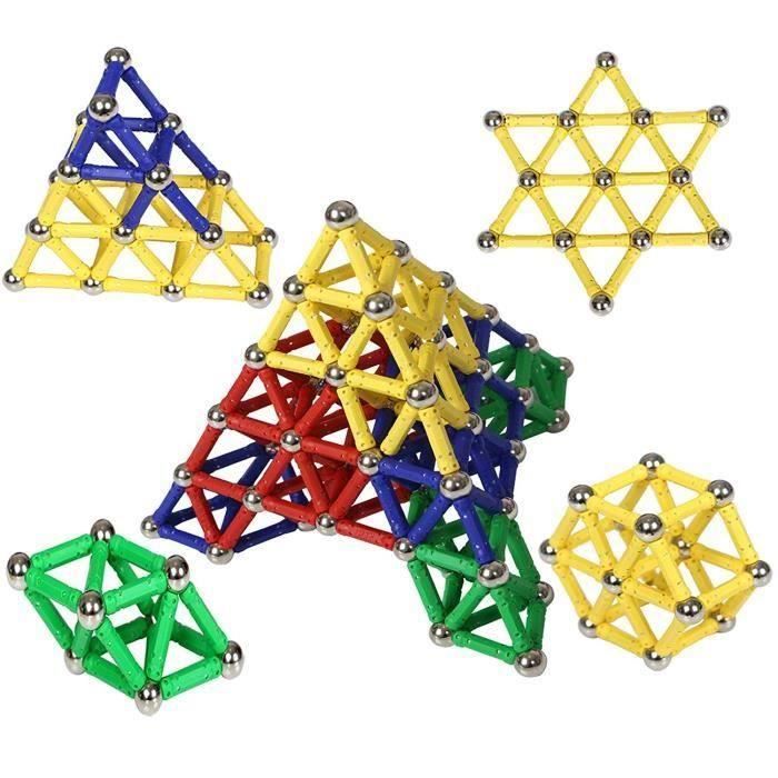 Bâtons magnétiques de jouet éducatif de construction empilent des blocs de  construction d'aimant de 3D P15749 - Cdiscount Jeux - Jouets