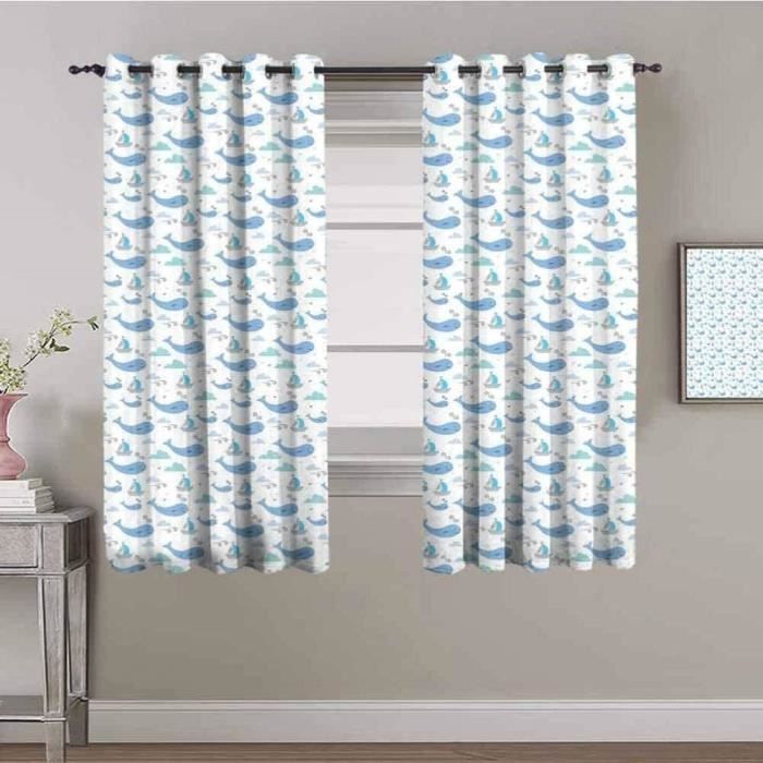 Paire De Rideaux Occultants À Œillets Thermiques Pour Salon Et Chambre À Coucher Rose Pâle 168 X