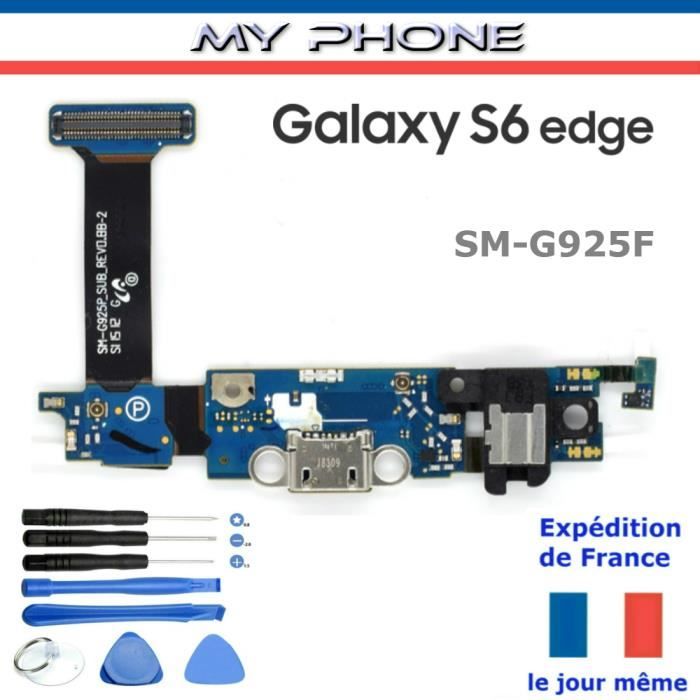 Connecteur de CHARGE SAMSUNG GALAXY S6 EDGE Micro Port USB Nappe Flex SM G925F + Kit 8 outils