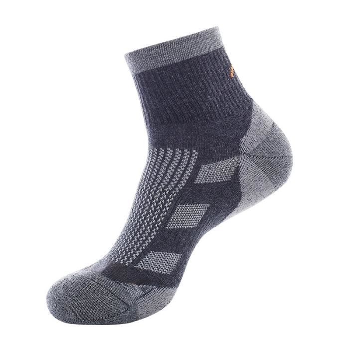 Chaussettes Pentagon Low Cut Homme - Coton Organique, Séchage Rapide, Gris Wolf