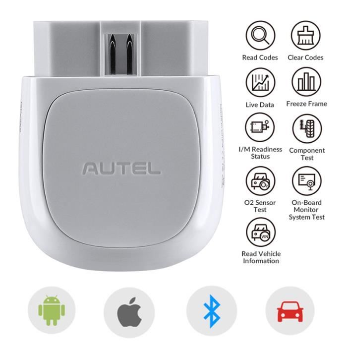 Autel AP200 Adaptateur Diagnostic Auto OBD2 Bluetooth Outil Diagnostique pour Tous les Systèmes