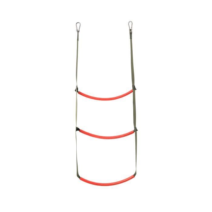 VOANZO Échelle de corde auxiliaire pliable portable à 3 marches pour bateau à moteur, canoë, voilier, escalade en plein air
