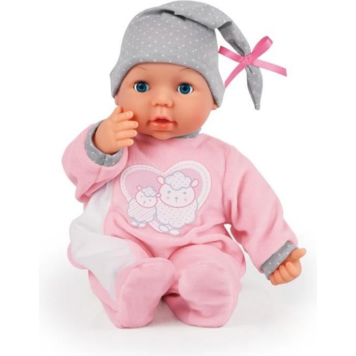 Falca poupée interactive bébé 38 cm ours rose - Cdiscount Jeux - Jouets