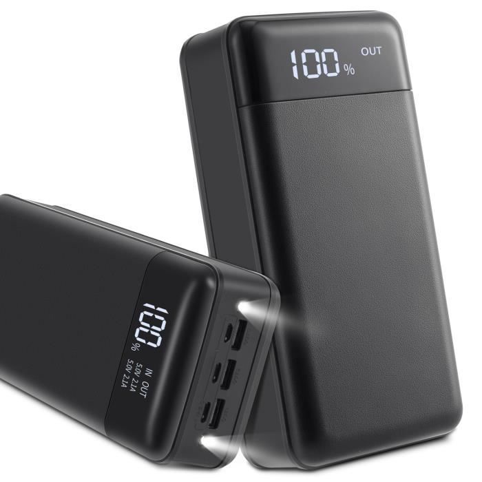 Power Bank 50000 mAh, chargeur Portable, batterie externe 50000 mAh, avec  éclairage LED, pour iPhone Xiaomi Samsung Huawei - AliExpress