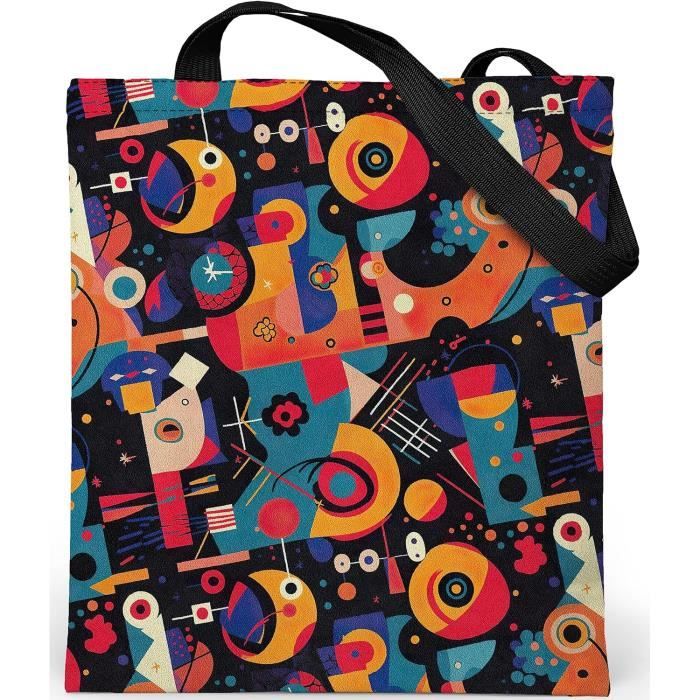 Borsa Shopper Personalizzabile Università Tote Bag In Tela Con Cerniera - Borsa Grande 37x42cm, Tasca Interna, Stile Aesthetic Shopper Università Borsa Tela