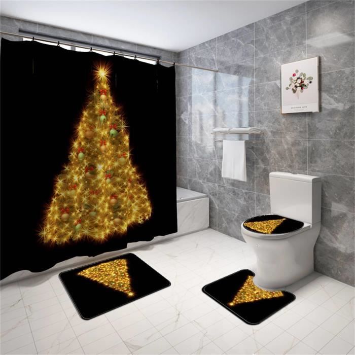 Lot De 3 Tapis Salle De Bain Et Tapis Contour Wc De Luxe En Microfibre