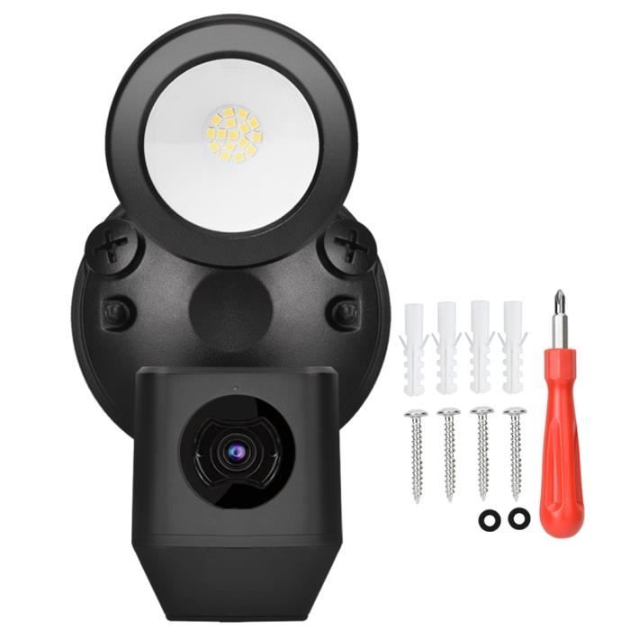 AOSU Lot de 2 caméras de sécurité 2K pour extérieur avec vision nocturne couleur, caméras de