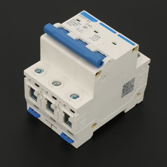 Disjoncteur Miniature DZ47-63 C32 3000A - 1 Pôle, 32A, AC 230V/400V - Protection Court-Circuit Surcharge