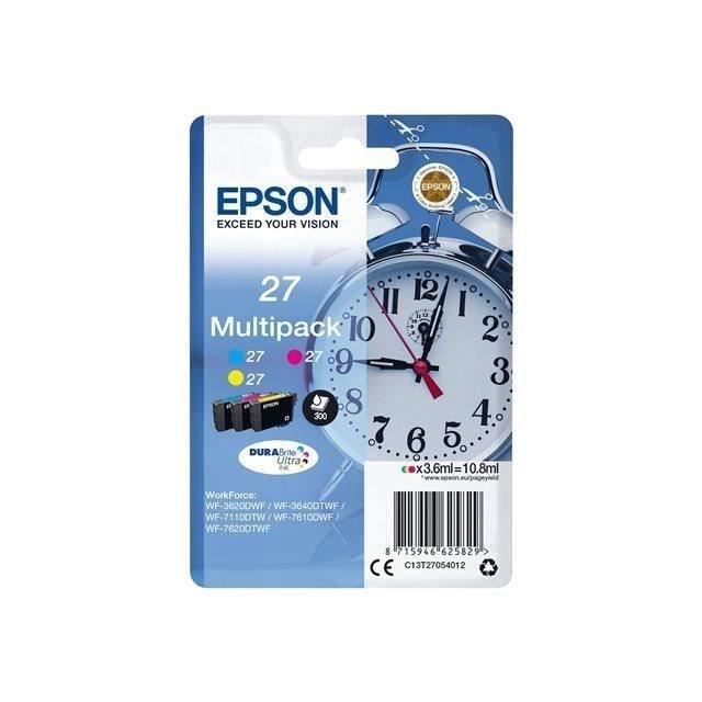 Cartouche dencre EPSON Multipack T2705 Cyan Jaune DURABrite Ultra Pack de 3