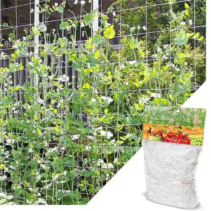 Filet de treillis pour plantes hydroponiques - 1.67m x 10 m - En maille polyester robuste - Pour plantes grimpantes