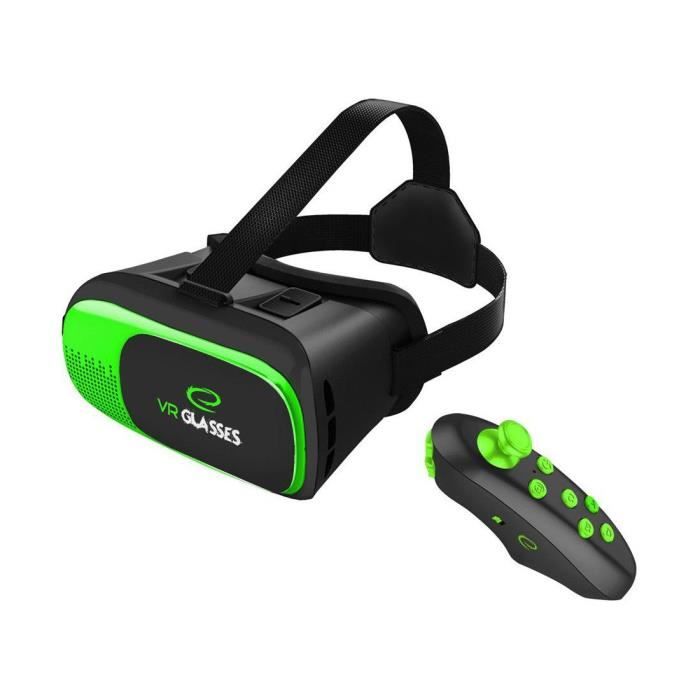 Lunettes VR 3D - Esperanza - Télécommande Bluetooth - Confortables - Compatibles mobiles - Blanc
