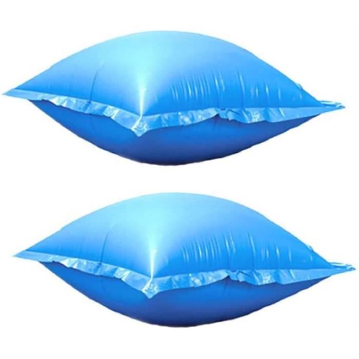 Coussins D'hivernage Pour Piscine Hors Sol - 2 Pièces (1 Carré + 1 Rond) 1,2 X 1,2 M - En PVC épais, Avec Cordes Et Rustines