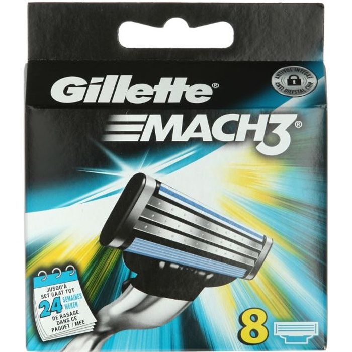 GILLETTE Lame Mach 3 par 8