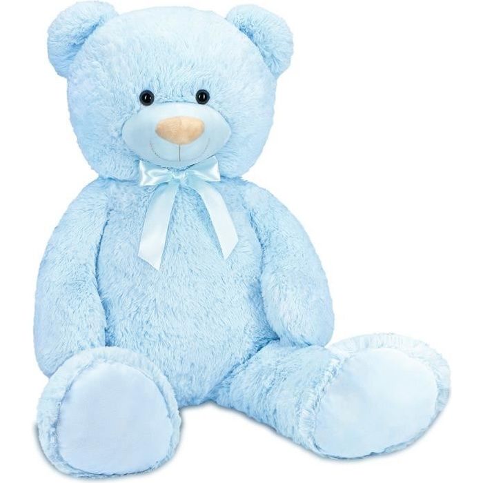 Peluche Ours Baby Bleu Taille 25cm. Peluche de très grande qualité