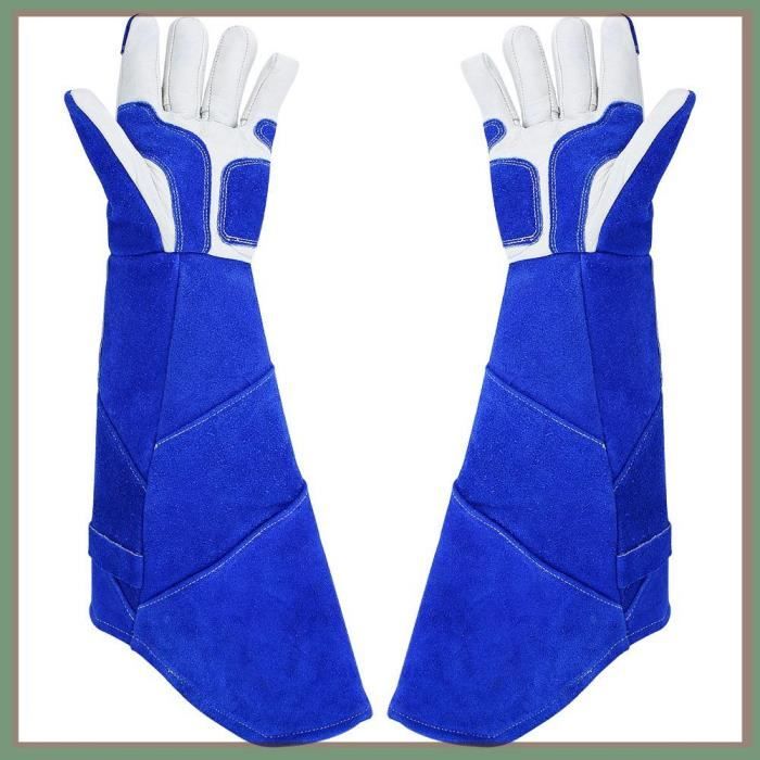 Comparer les prix de Gants de Anti Morsure pour Chien Dressage - HURRISE - Bleu - 55 cm/21,7 pouces