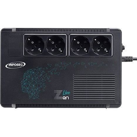 Onduleur 650 VA – INFOSEC – Zen Live 650 – Line Interactive – 4 prises FR/SCHUKO – 66082