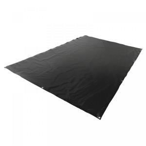 Bâche de Protection Jago - 4x3m Imperméable en Polyester Revêtu de PVC 650 g/m² Noir